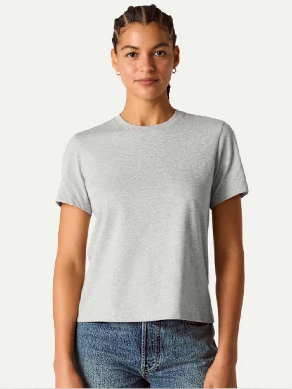 BOMBAS Women's Pima Cotton Crew Neck T-Shirt